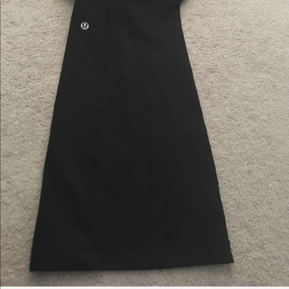 Lululemon Wide Leg Black Full Length Leggings Size 4 - Picture 5 of 6